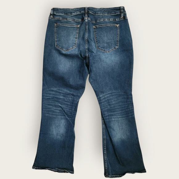 Vigoss Swagger Bootcut Jeans Women's Sz 16 35"x26" *Short Inseam* Dark wash - Picture 2 of 7